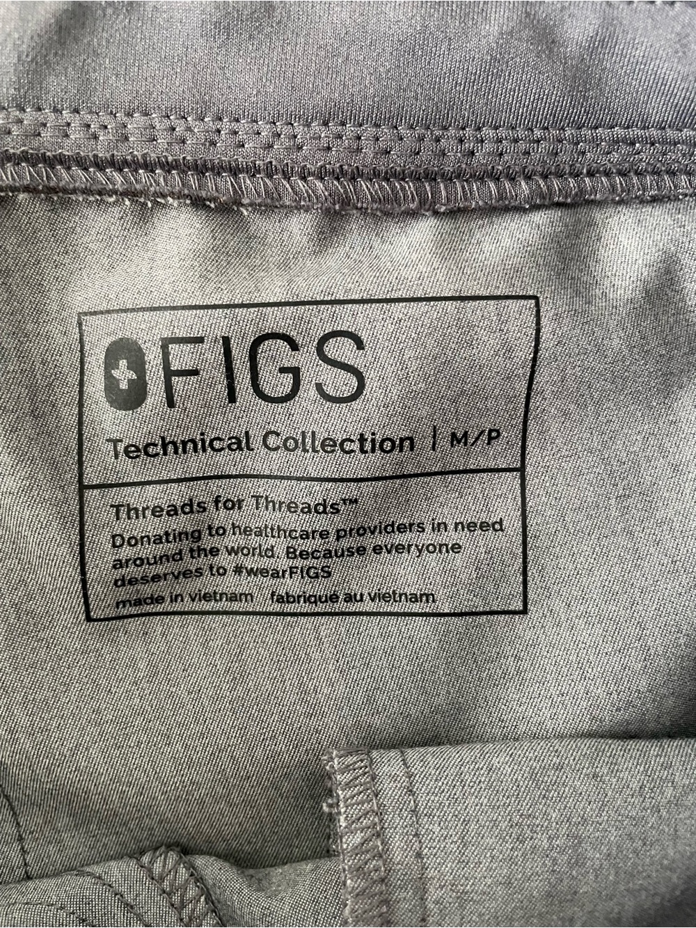 Figs Women’s Technical Collection Graphite Gray Scrub Jogger Medium Petite - Picture 5 of 10